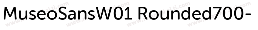 MuseoSansW01 Rounded700字体转换